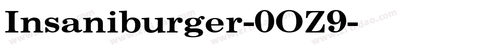 Insaniburger-0OZ9字体转换