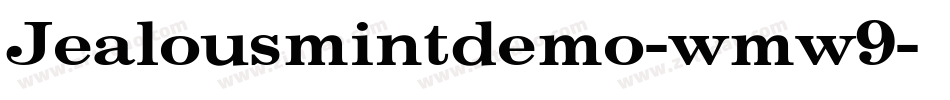 Jealousmintdemo-wmw9字体转换
