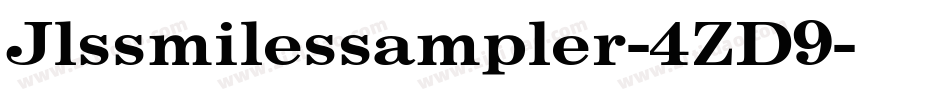 Jlssmilessampler-4ZD9字体转换