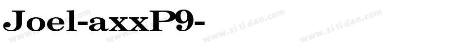 Joel-axxP9字体转换