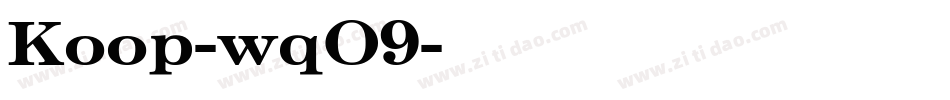 Koop-wqO9字体转换