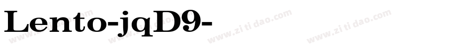 Lento-jqD9字体转换