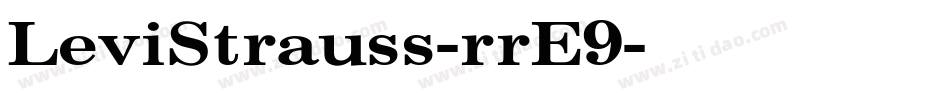LeviStrauss-rrE9字体转换