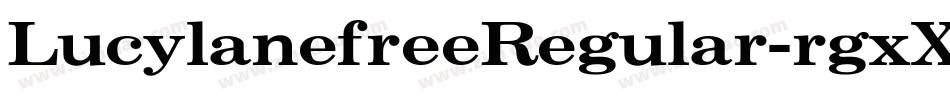 LucylanefreeRegular-rgxX9字体转换