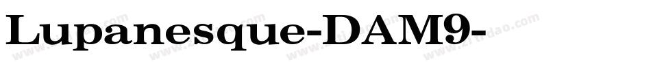 Lupanesque-DAM9字体转换