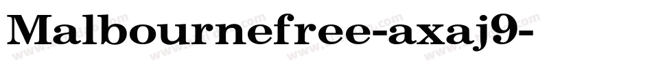 Malbournefree-axaj9字体转换