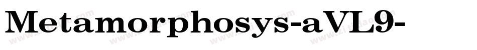 Metamorphosys-aVL9字体转换