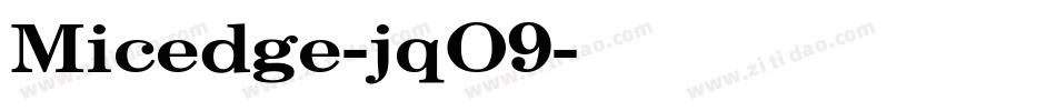 Micedge-jqO9字体转换