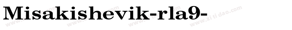 Misakishevik-rla9字体转换