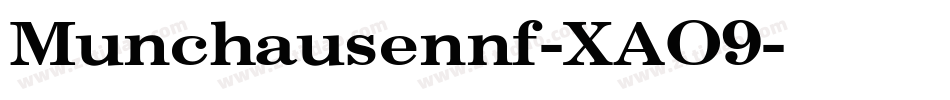 Munchausennf-XAO9字体转换