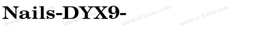 Nails-DYX9字体转换