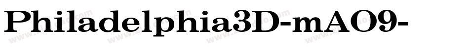 Philadelphia3D-mAO9字体转换