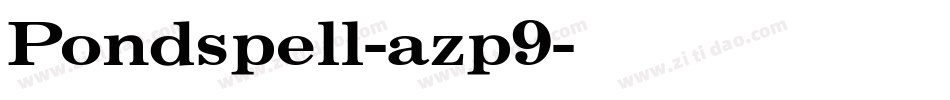 Pondspell-azp9字体转换