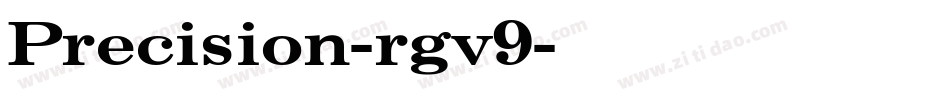 Precision-rgv9字体转换