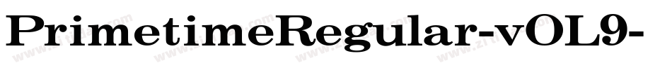 PrimetimeRegular-vOL9字体转换