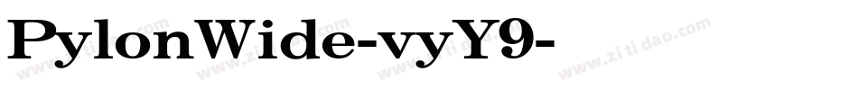 PylonWide-vyY9字体转换