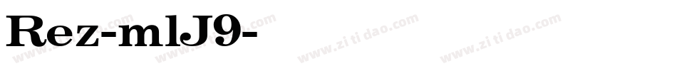 Rez-mlJ9字体转换