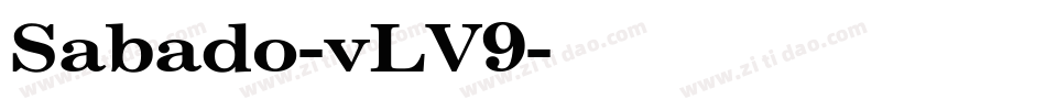Sabado-vLV9字体转换