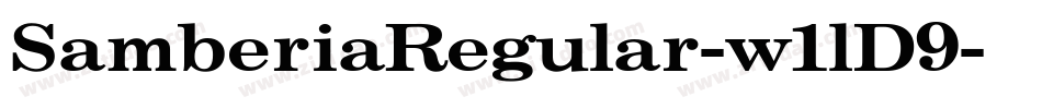 SamberiaRegular-w1lD9字体转换