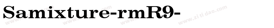 Samixture-rmR9字体转换