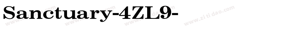 Sanctuary-4ZL9字体转换