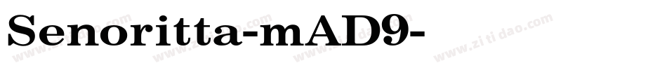 Senoritta-mAD9字体转换