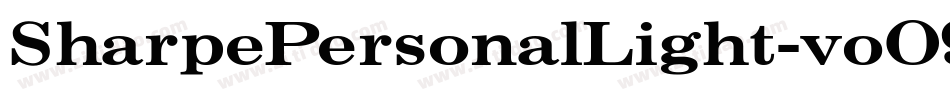 SharpePersonalLight-voO9字体转换