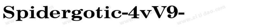 Spidergotic-4vV9字体转换