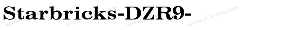 Starbricks-DZR9字体转换