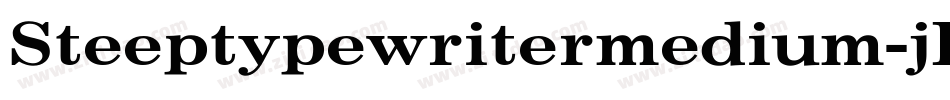 Steeptypewritermedium-jRM9字体转换