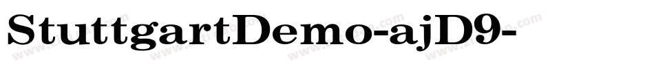 StuttgartDemo-ajD9字体转换