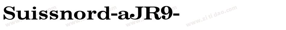 Suissnord-aJR9字体转换