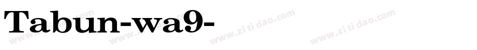 Tabun-wa9字体转换