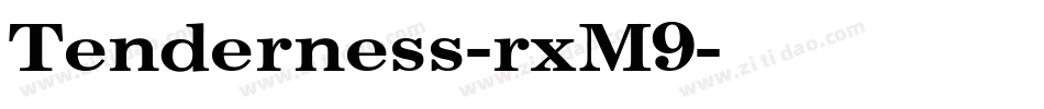 Tenderness-rxM9字体转换