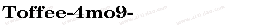 Toffee-4mo9字体转换