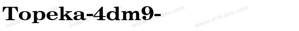 Topeka-4dm9字体转换
