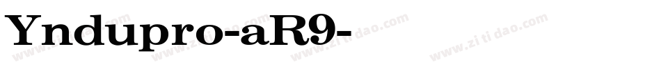 Yndupro-aR9字体转换