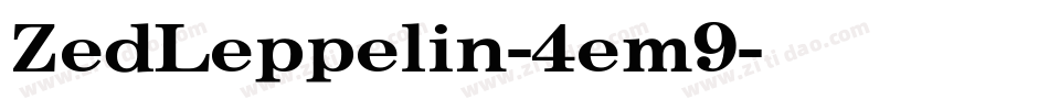 ZedLeppelin-4em9字体转换