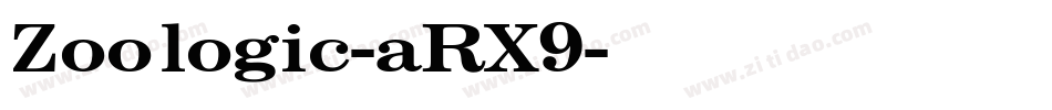 Zoologic-aRX9字体转换