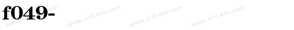 f049字体转换