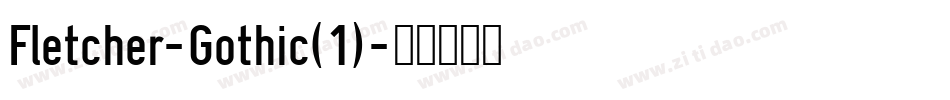 Fletcher-Gothic(1)字体转换