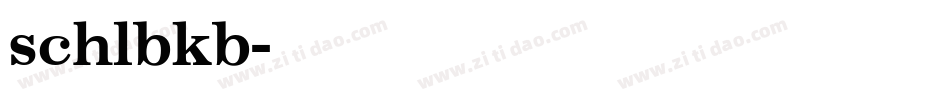 schlbkb字体转换