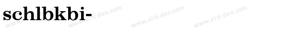 schlbkbi字体转换