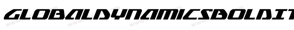 GlobalDynamicsBoldItalic-mwn9字体转换