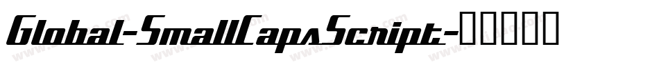Global-SmallCapsScript字体转换