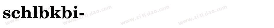 schlbkbi字体转换