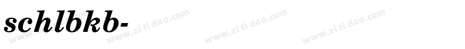 schlbkb字体转换