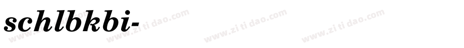 schlbkbi字体转换