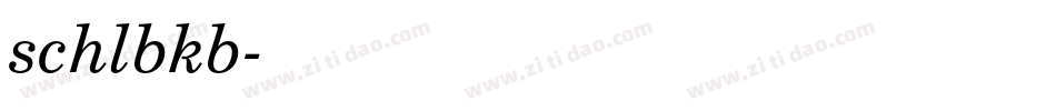 schlbkb字体转换