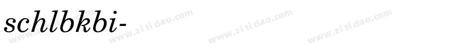 schlbkbi字体转换